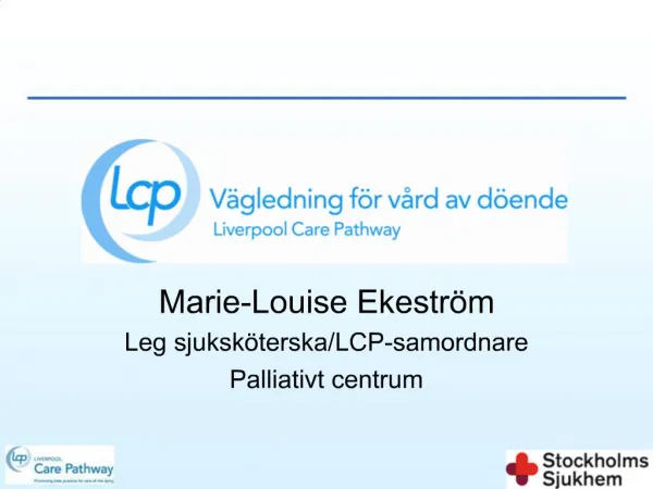 Marie-Louise Ekestr m Leg sjuksk terska