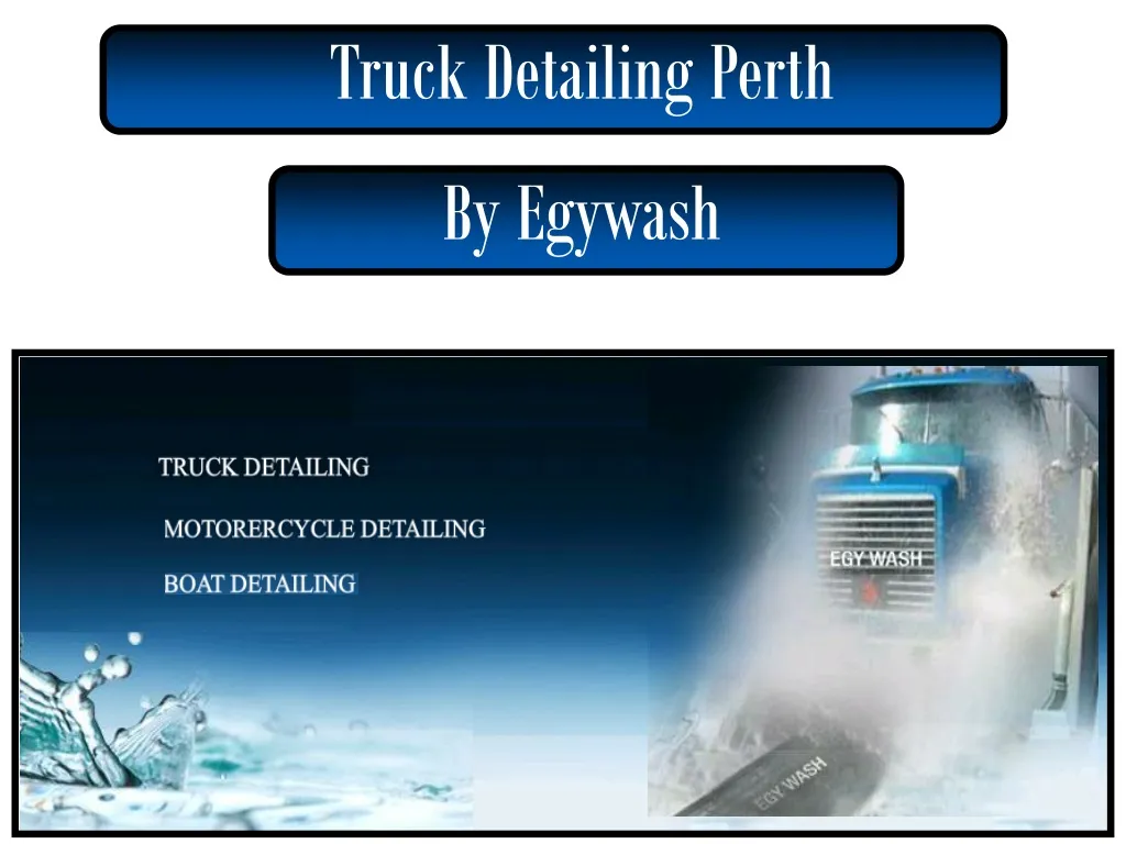 truck detailing perth