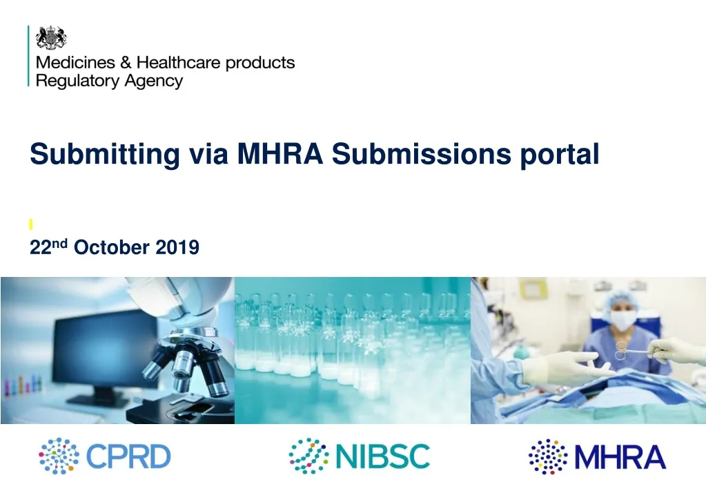submitting via mhra submissions portal