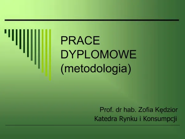 PRACE DYPLOMOWE metodologia