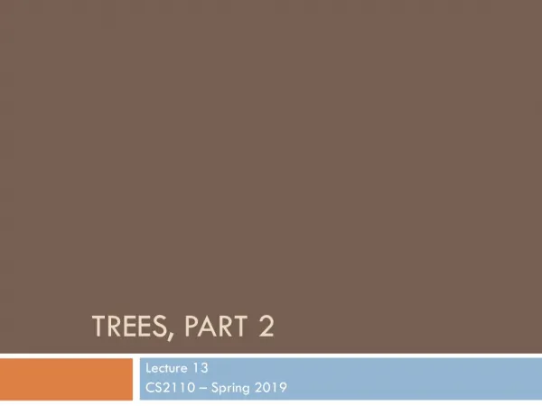 Trees, part 2