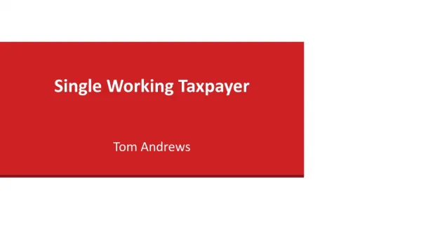 Single Working Taxpayer