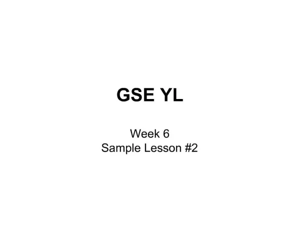 GSE YL