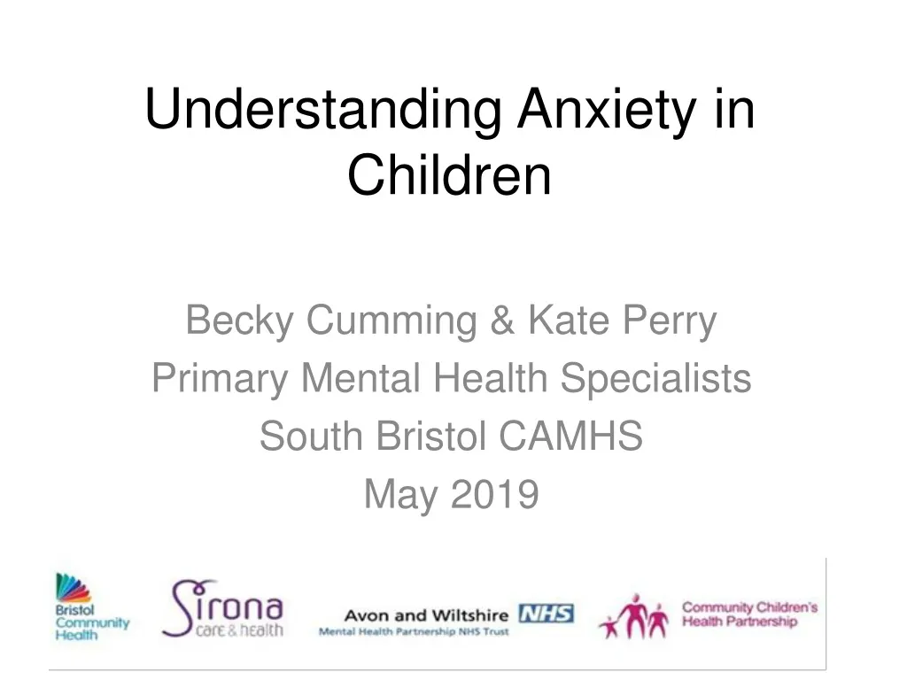 understanding anxiety in children
