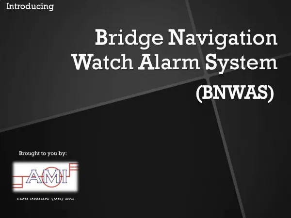 Bridge Navigation Watch Alarm System