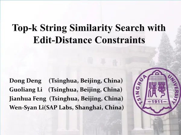 Top-k String Similarity Search with Edit-Distance Constraints