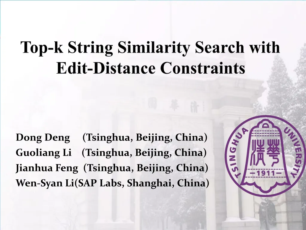 top k string similarity search with edit distance constraints