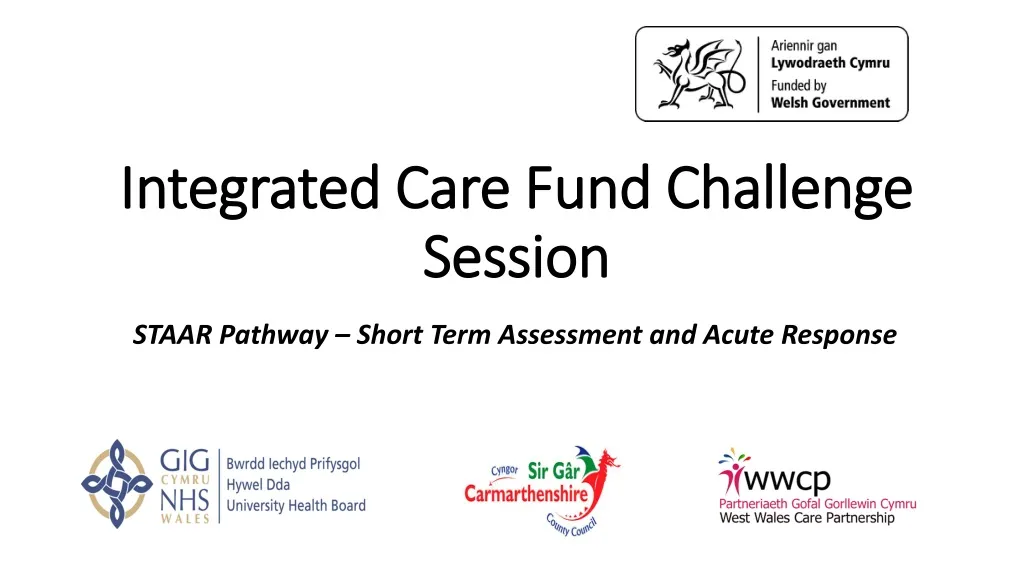 integrated care fund challenge session