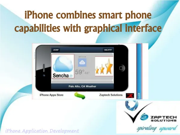 iPhone combines smart phone capabilities with graphical int