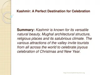 Kashmir Tour Packages - slide 1