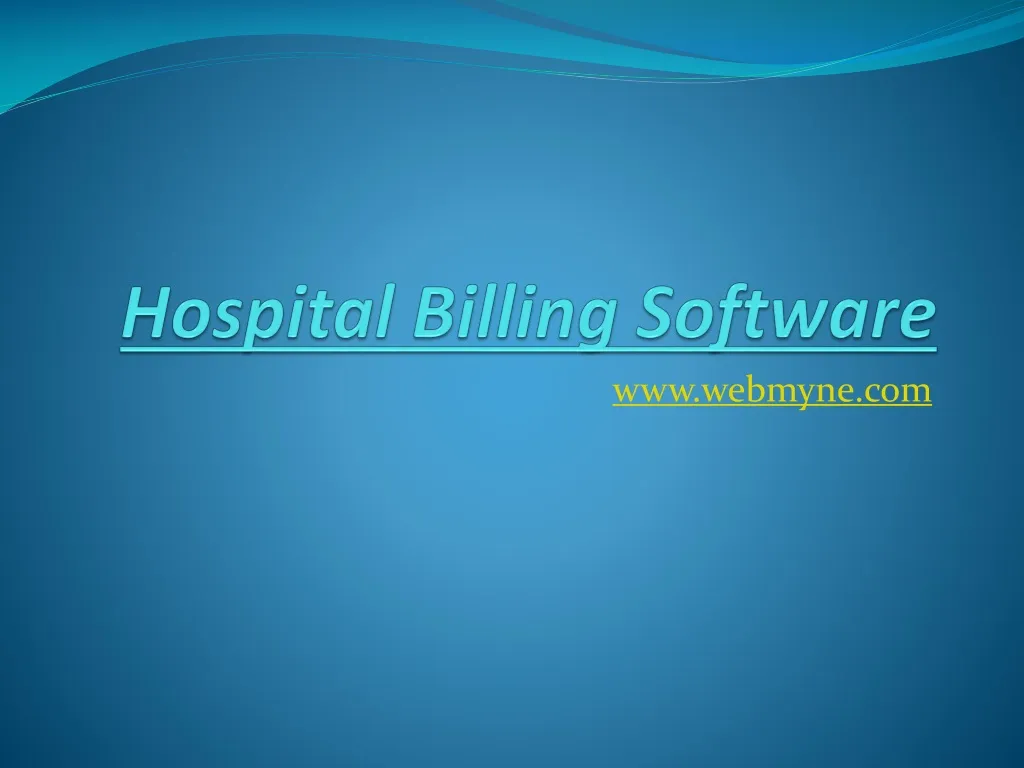 hospital billing software