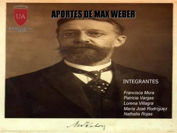 APORTES DE MAX WEBER