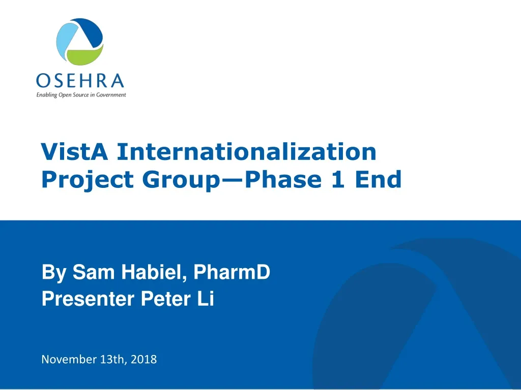 vista internationalization project group phase 1 end
