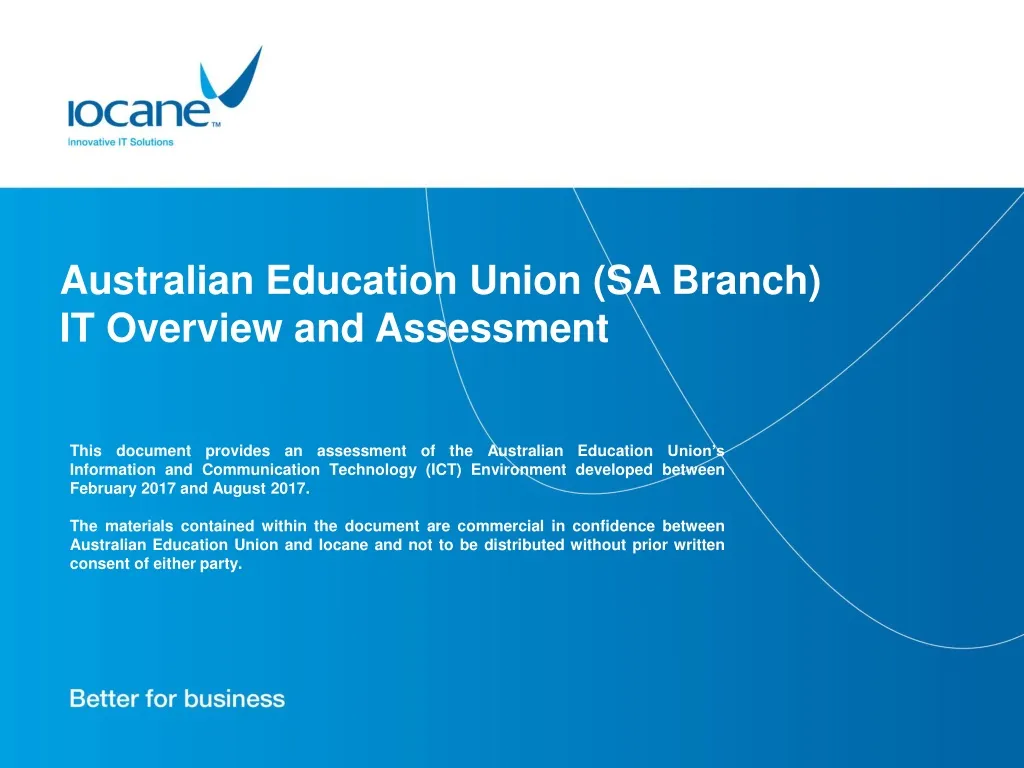 australian education union sa branch it overview and assessment