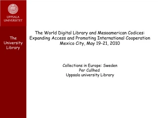 The University Library - slide 1