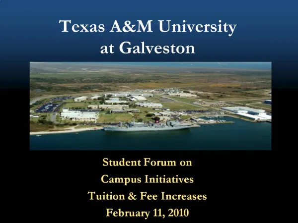 Texas AM University at Galveston