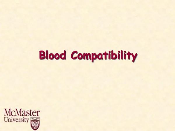 Blood Compatibility