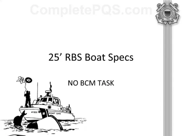 25 RBS Boat Specs