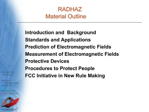 RADHAZ Material Outline