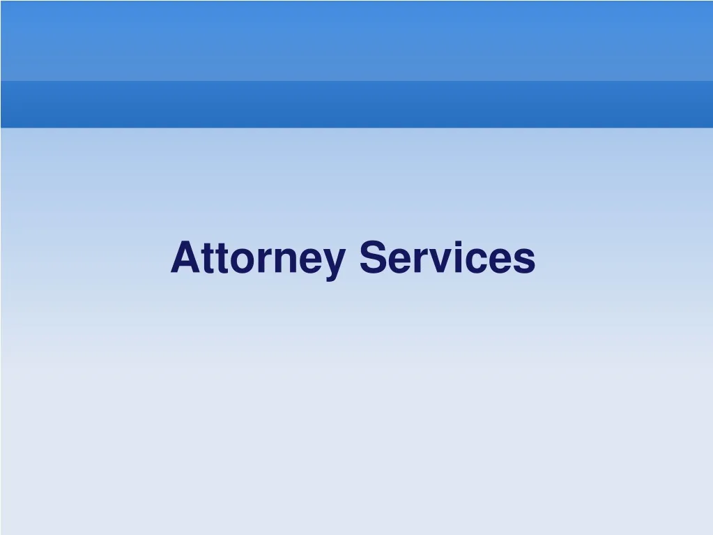 attorney services