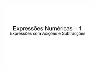 PPT - EXPRESSÕES ALGÉBRICAS PowerPoint Presentation, Free Download - ID ...