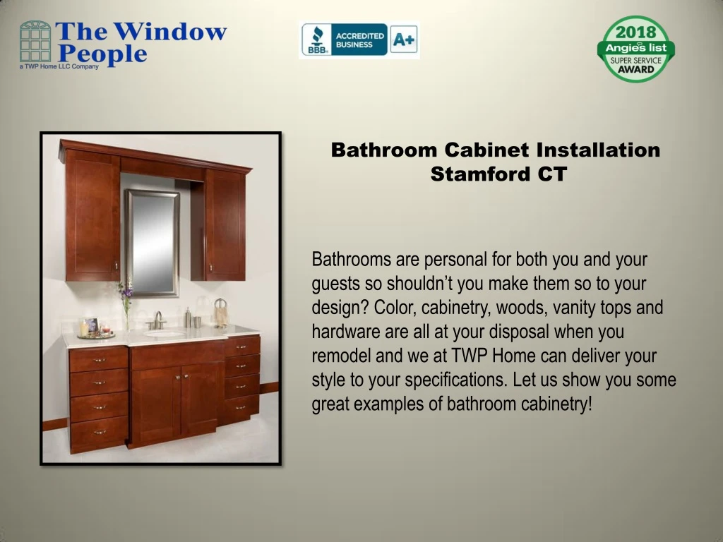 bathroom cabinet installation stamford ct