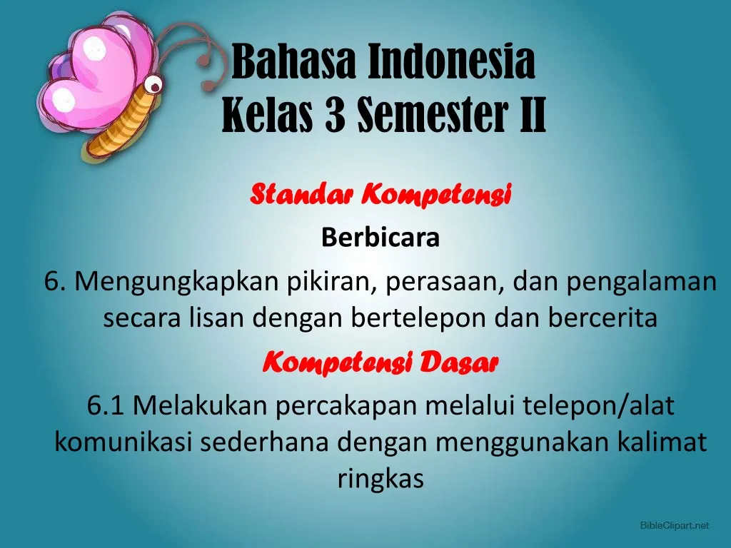bahasa indonesia kelas 3 semester ii