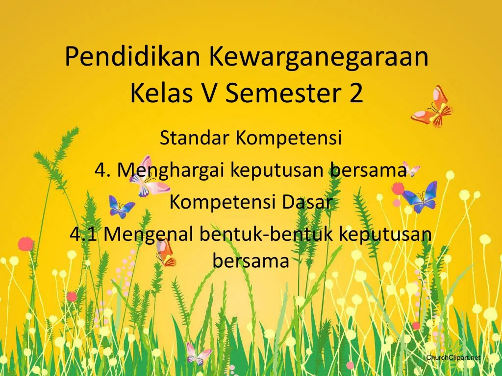 pendidikan kewarganegaraan kelas v semester 2