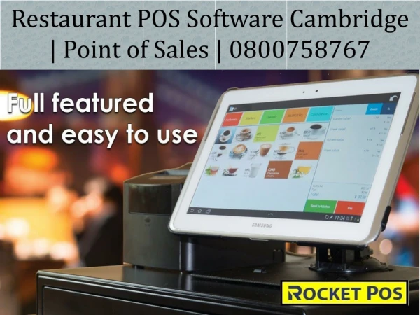 Restaurant POS Software Cambridge