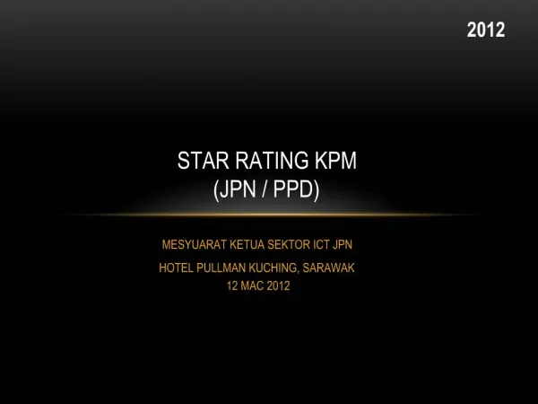 STAR RATING KPM JPN