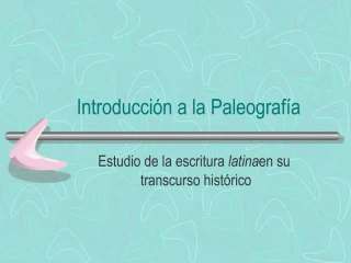 Introducci n a la Paleograf a - slide 1