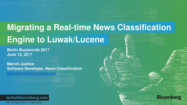 Engine to Luwak/Lucene