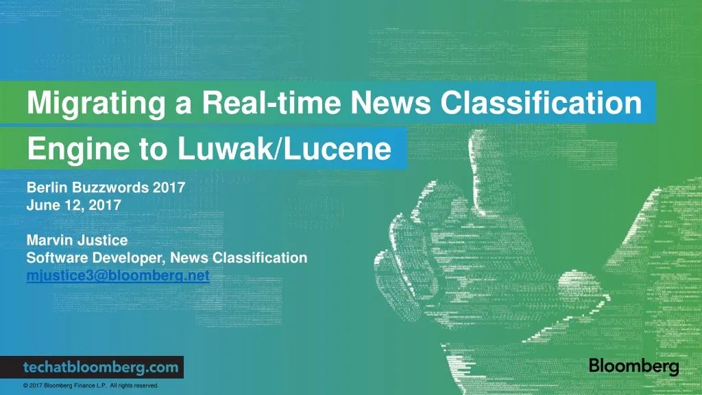 migrating a real time news classification