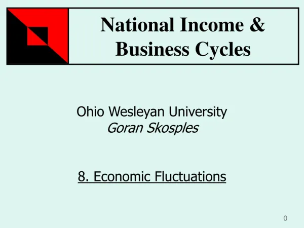 Ohio Wesleyan University Goran Skosples 8. Economic Fluctuations