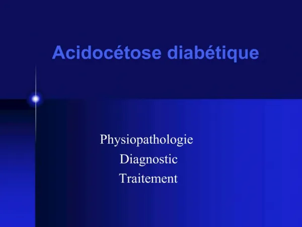 Acidoc tose diab tique