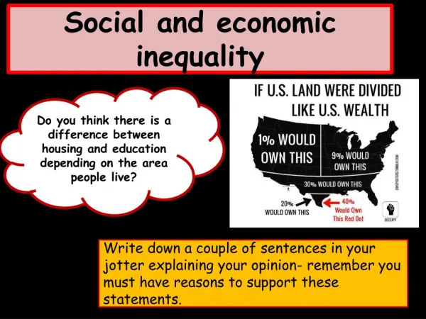 Social and economic inequality