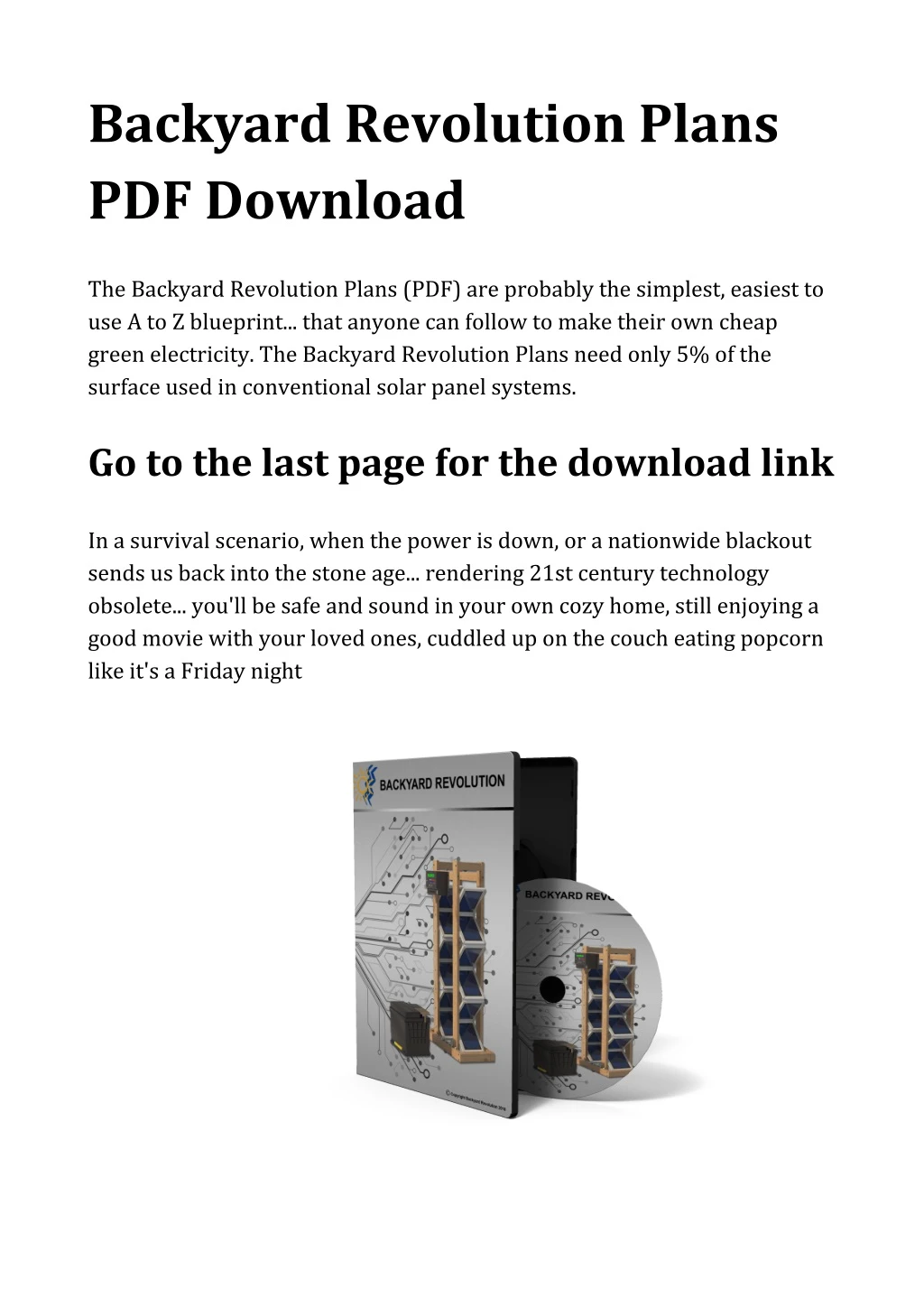 backyard revolution plans pdf download