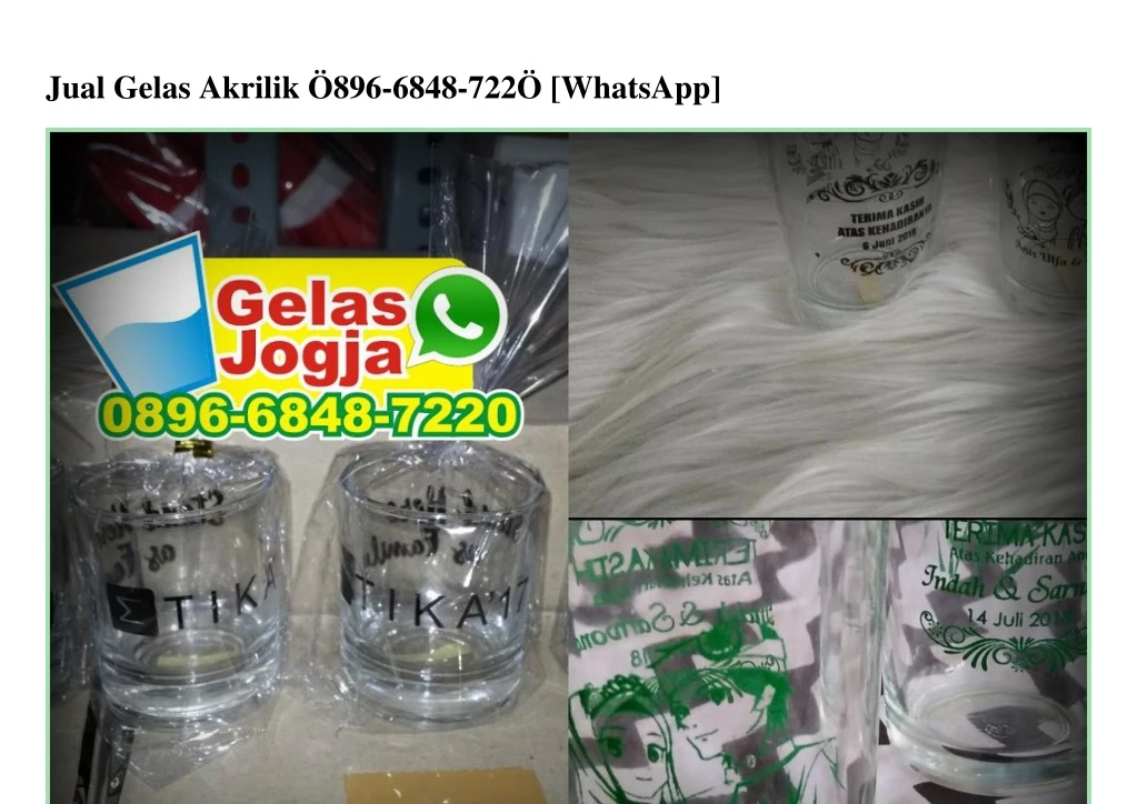 jual gelas akrilik 896 6848 722 whatsapp