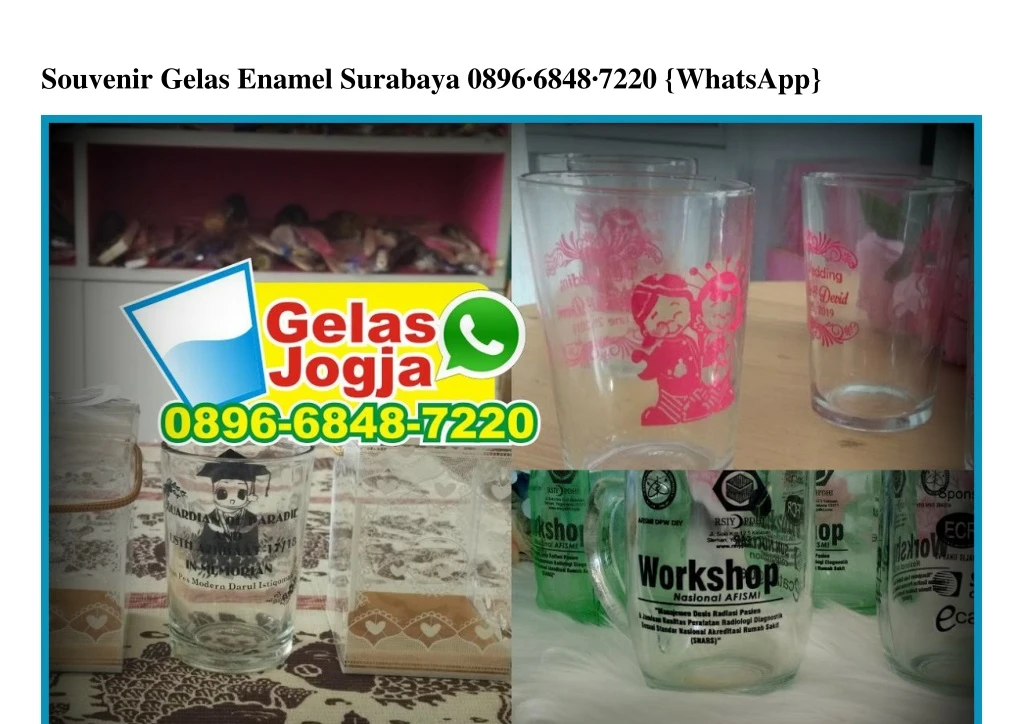 souvenir gelas enamel surabaya 0896 6848 7220