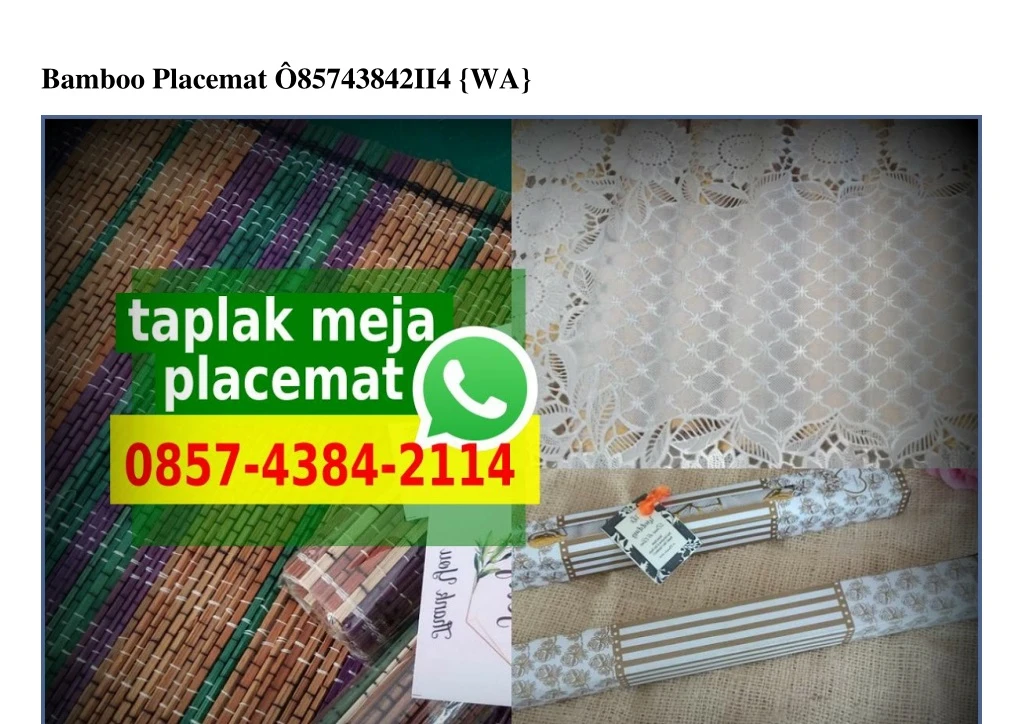 bamboo placemat 85743842ii4 wa