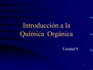 Introducci n a la Qu mica Org nica - slide 1