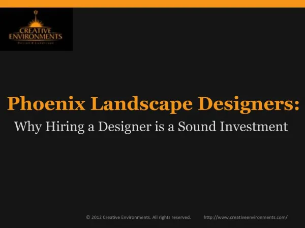 Phoenix Landscape Designers: Why Hire a Designer