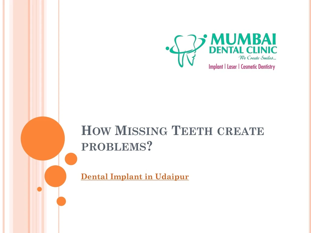 how missing teeth create problems