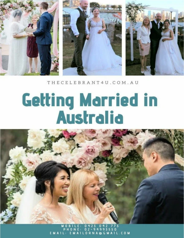 Getting Married in Australia: Step by Step procedure Briefly Explained