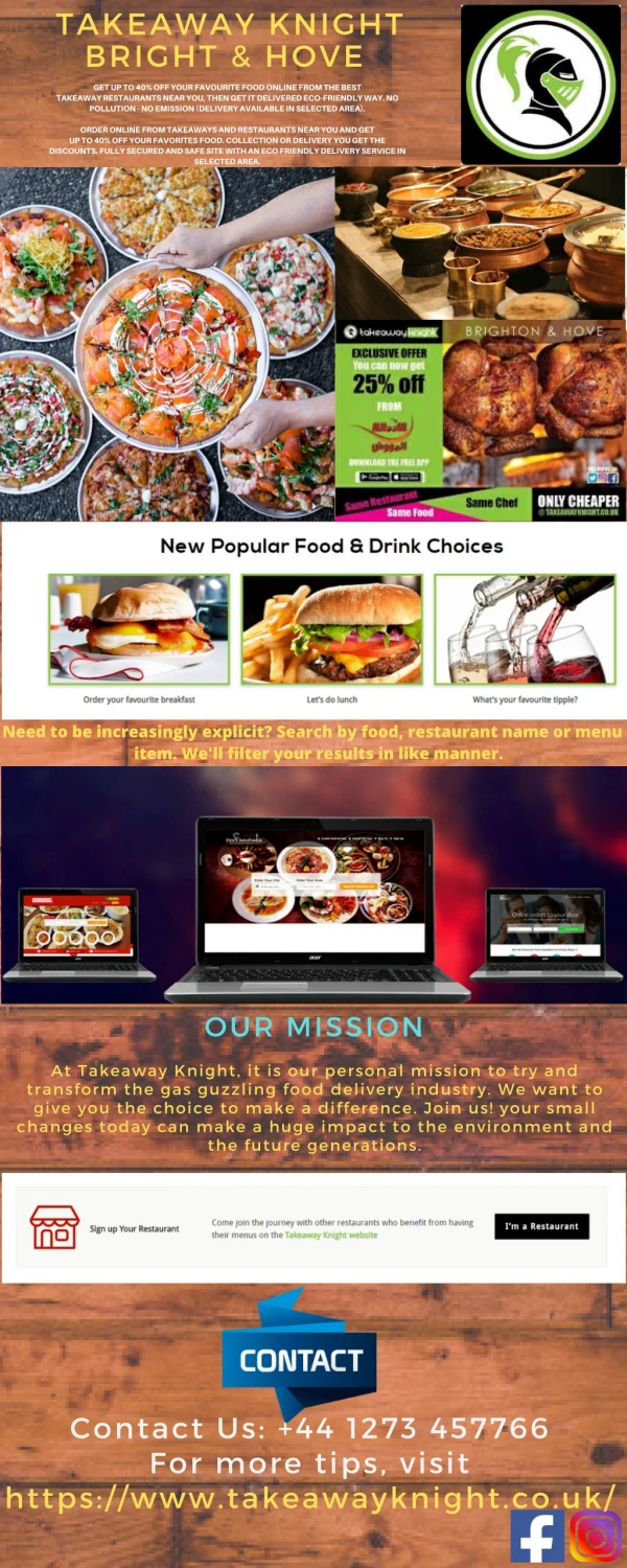 Find Discounted Fast Food Restaurants Near Me | Order Takeaway UK | Takeaway Knight