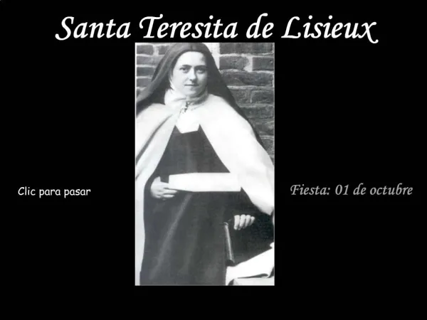 Santa Teresita de Lisieux