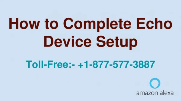 How to Complete Echo Device Setup