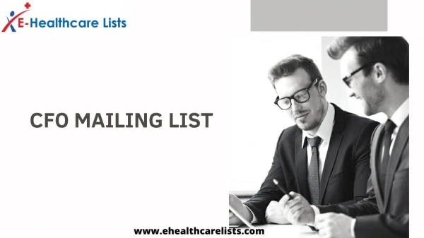 cfo mailing list