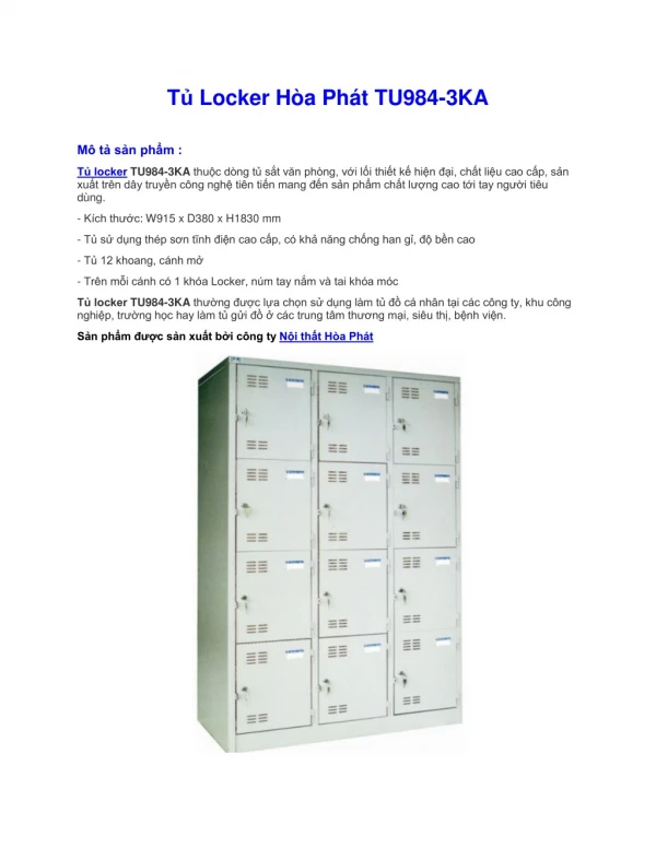t locker h a ph t tu984 3ka