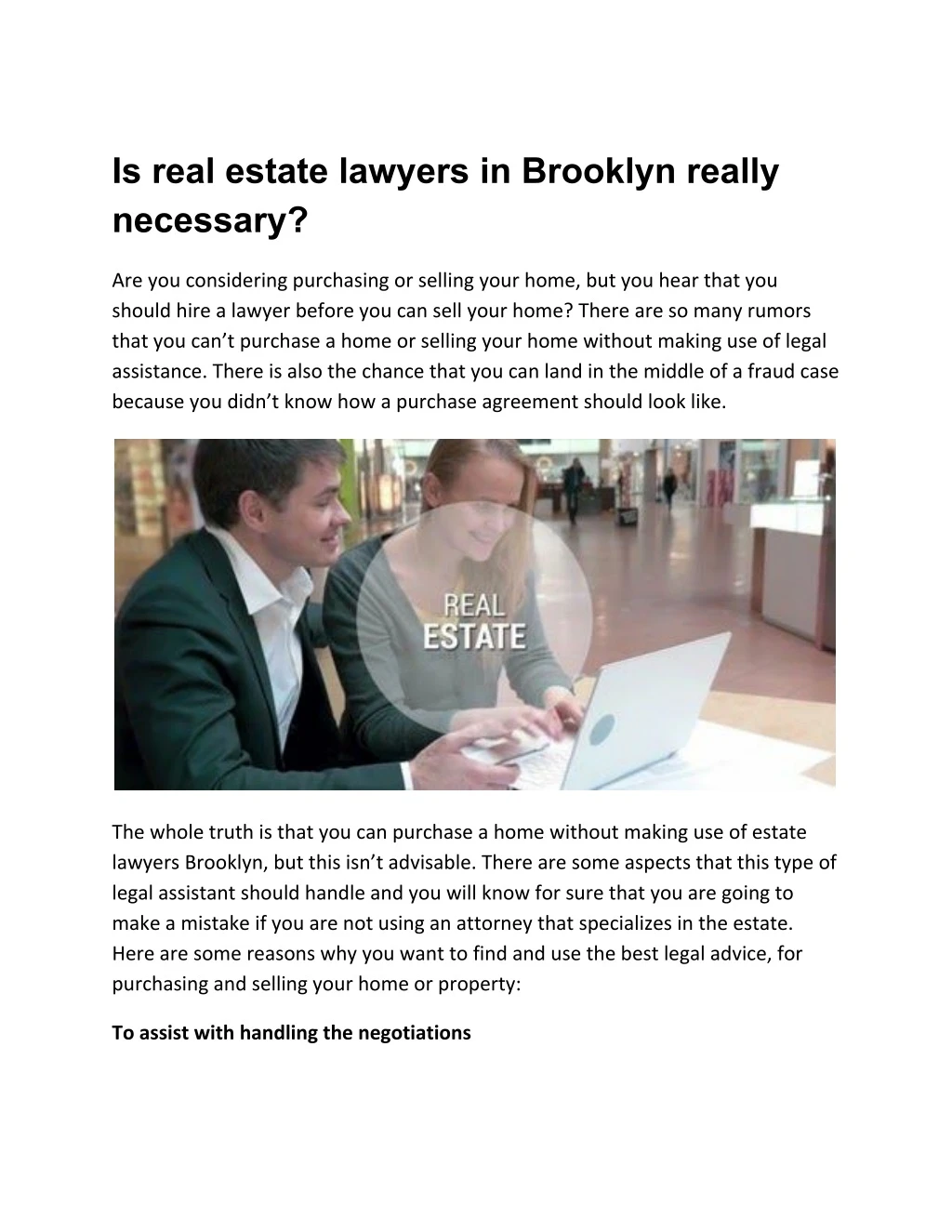 is real estate lawyers in brooklyn really